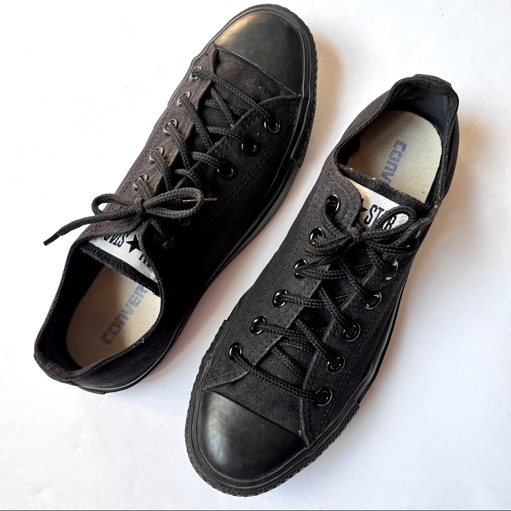 Women’s Converse All Star Chuck Taylor Black Low Top Size 8 Men’s Size 6
